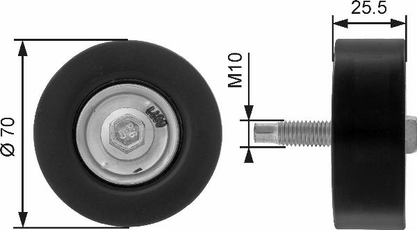 GATES T36200 - ROLKA PASKA WIELOROWK. FORD