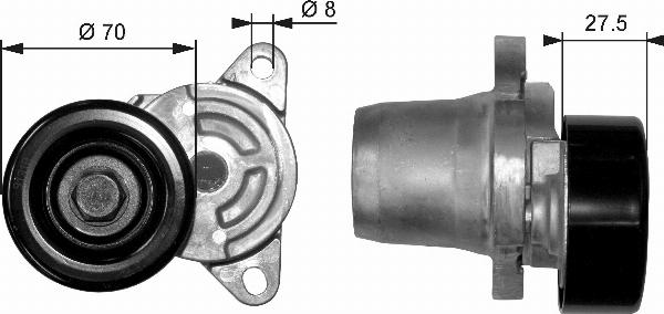 GATES T38454 - NAPINACZ PASKA KLIN.SANTA FE 2.0CRD 01-