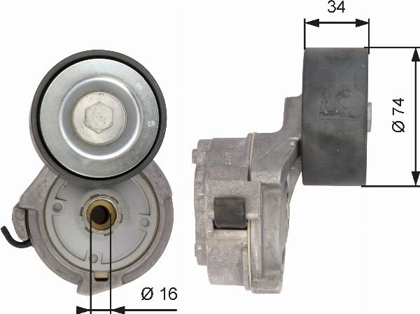 GATES T38559 - Napinacz paska wielorowkowego