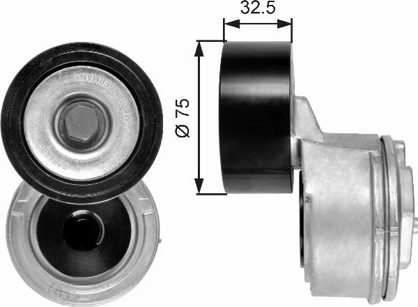 GATES T38640 - Napinacz paska wielorowkowego