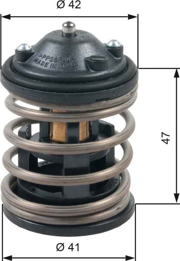 GATES TH47487G1 — Termostat, środek chłodzący