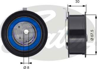 GATES T43059 - KOLO NAPINACZA PASKA AUDI A4 1.9TDI 97-