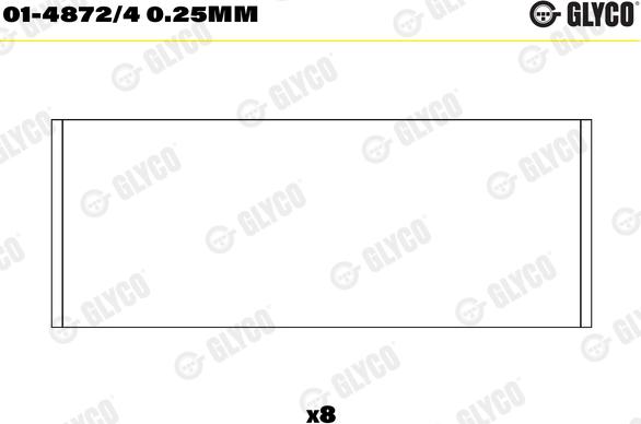 Glyco 01-4872/4 0.25MM — Łożysko korbowodu