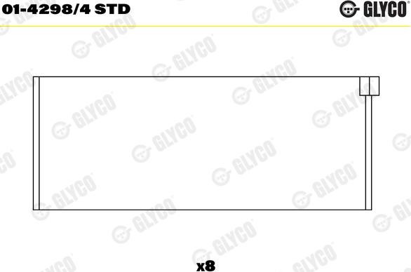 Glyco 01-4298/4 STD — Łożysko korbowodu
