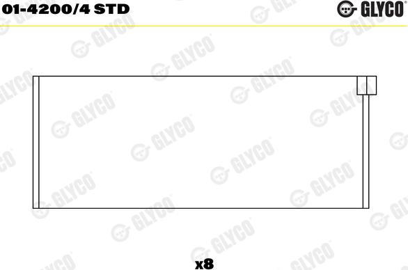 Glyco 01-4200/4 STD — Łożysko korbowodu