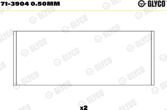 Glyco 71-3904 0.50mm — Łożysko korbowodu