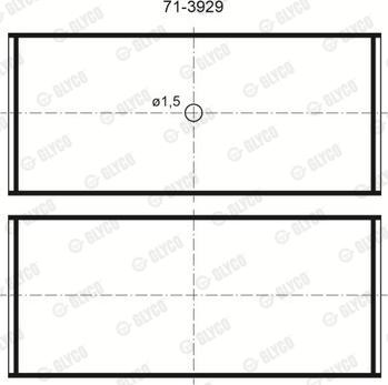Glyco 71-3929/4 STD - PANEWKI KOR. VW 1.8 STD