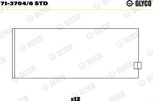 Glyco 71-3704/6 STD - PANEWKI KOR. BMW M21-51  STD