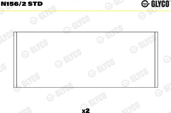 Glyco N156/2 STD — Łożysko wału rozrządu
