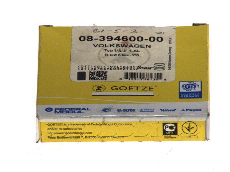 Goetze 08-394600-00 — Zestaw pierścieni tłokowych