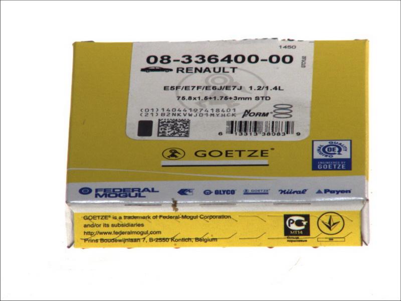 Goetze 08-336400-00 - Zestaw pierścieni tłoka