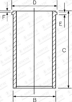 Goetze 14-049300-00 — Tuleja cylindrowa