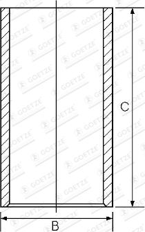 Goetze 14-011041-00 — Tuleja cylindrowa