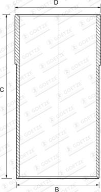 Goetze 14-710020-00 — Tuleja cylindrowa