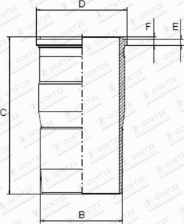 Goetze 15-451190-00 — Tuleja cylindrowa