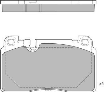 ATE 13.0460-4879.2 - KLOCKI HAM. AUDI P. Q5 2.0-3.0 TDI 12-