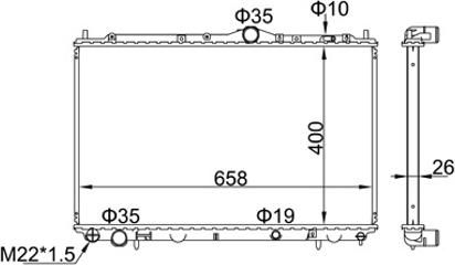 Hart 606 428 — Chłodnica, układ chłodzenia silnika