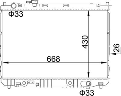 Hart 611 870 — Chłodnica, układ chłodzenia silnika