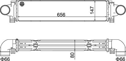 Hart 630 316 - CHŁODNICA POWIETRZA DOŁADOWUJĄCEGO - INTERCOOLER