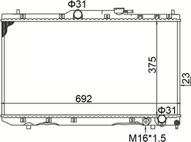 Hart 620 256 — Chłodnica, układ chłodzenia silnika