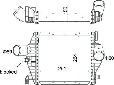 Hart 621 406 - CHŁODNICA POWIETRZA DOŁADOWUJĄCEGO - INTERCOOLER