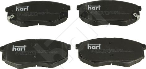 Hart 254 211 — Zestaw klocków hamulcowych, hamulce tarczowe