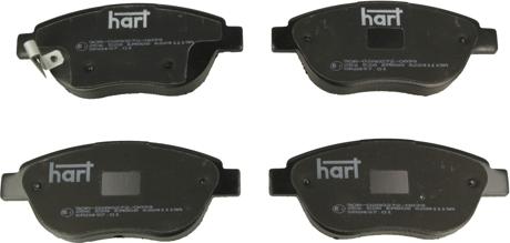Hart 256 528 — Zestaw klocków hamulcowych, hamulce tarczowe