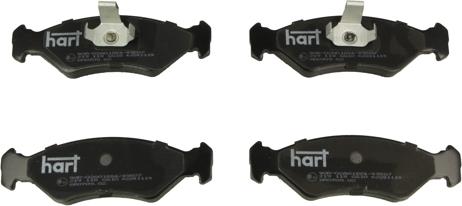 Hart 219 118 — Zestaw klocków hamulcowych, hamulce tarczowe
