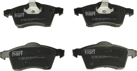 Hart 215 944 — Zestaw klocków hamulcowych, hamulce tarczowe