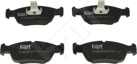 Hart 215 940 — Zestaw klocków hamulcowych, hamulce tarczowe