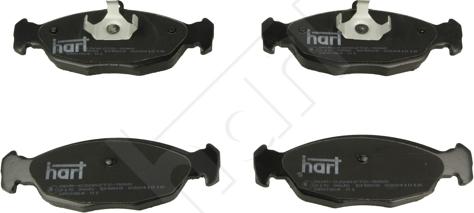Hart 215 965 — Zestaw klocków hamulcowych, hamulce tarczowe