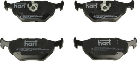 Hart 215 915 — Zestaw klocków hamulcowych, hamulce tarczowe