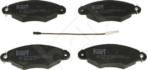 Hart 215 913 — Zestaw klocków hamulcowych, hamulce tarczowe