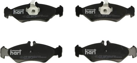 Hart 215 936 — Zestaw klocków hamulcowych, hamulce tarczowe