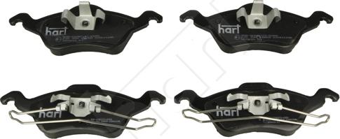Hart 215 930 — Zestaw klocków hamulcowych, hamulce tarczowe