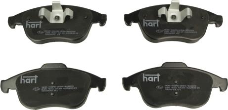 Hart 215 922 — Zestaw klocków hamulcowych, hamulce tarczowe