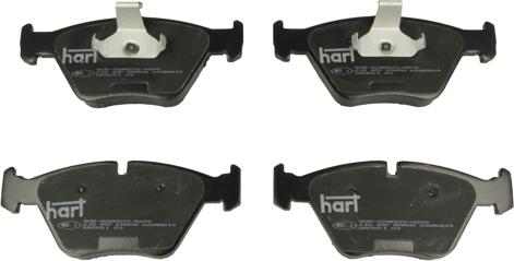Hart 215 897 — Zestaw klocków hamulcowych, hamulce tarczowe