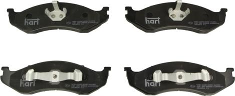 Hart 215 250 — Zestaw klocków hamulcowych, hamulce tarczowe