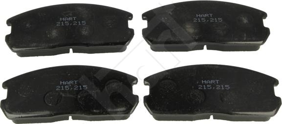 Hart 215 215 — Zestaw klocków hamulcowych, hamulce tarczowe
