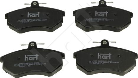 Hart 215 213 — Zestaw klocków hamulcowych, hamulce tarczowe