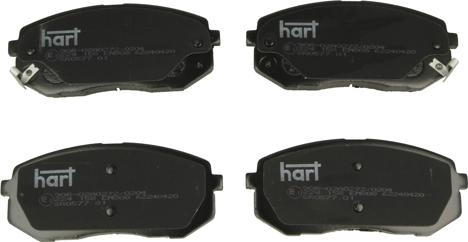 Hart 224 158 — Zestaw klocków hamulcowych, hamulce tarczowe
