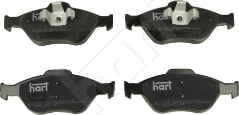 Hart 224 185 — Zestaw klocków hamulcowych, hamulce tarczowe