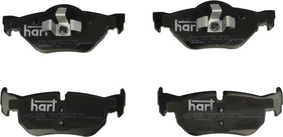 Hart 224 179 — Zestaw klocków hamulcowych, hamulce tarczowe