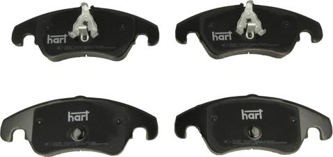 Hart 225 702 — Zestaw klocków hamulcowych, hamulce tarczowe
