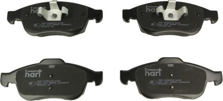 Hart 226 424 — Zestaw klocków hamulcowych, hamulce tarczowe