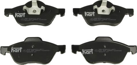 Hart 226 040 — Zestaw klocków hamulcowych, hamulce tarczowe