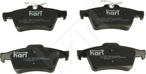 Hart 226 060 — Zestaw klocków hamulcowych, hamulce tarczowe