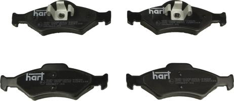 Hart 226 039 — Zestaw klocków hamulcowych, hamulce tarczowe