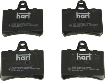 Hart 220 200 — Zestaw klocków hamulcowych, hamulce tarczowe