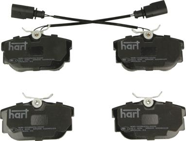 Hart 221 405 — Zestaw klocków hamulcowych, hamulce tarczowe